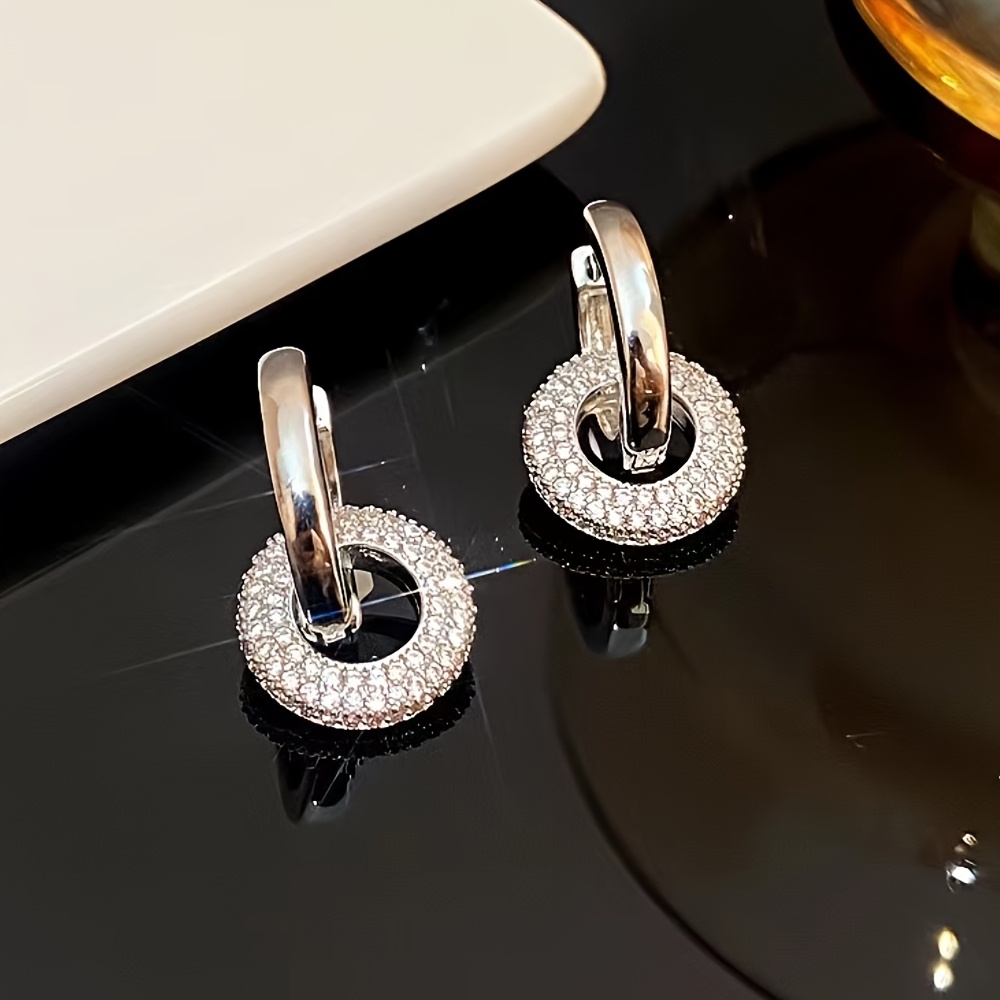 Women's Japanese & Korean Style Round Pendant Earrings